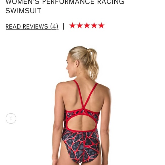 Speedo Endurance women’s swimsuit size 22 red grey - Picture 6 of 7